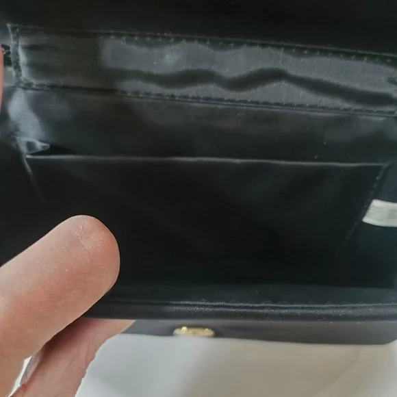 Beaded Geometric Pattern Dressy Purse Evening Bag Black and Jewel Tones. - Picture 6 of 10